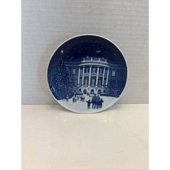 Christmas Eve At The White House Christmas In America Collection Plate 1987 B&G - Picture 1 of 8